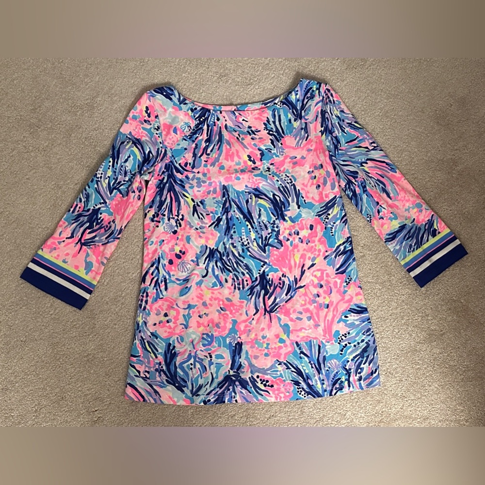 Lilly Pulitzer Fan Sea Waverly Top Shirt